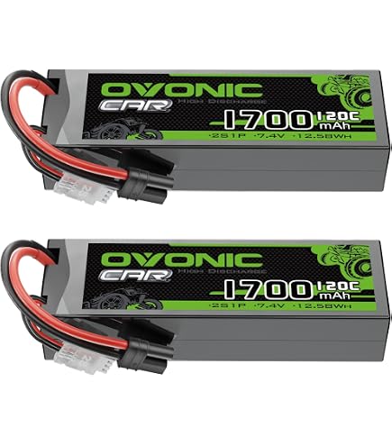Amazon.com: OVONIC 2S 120C 1400mAh lipo Battery with IEC Plug